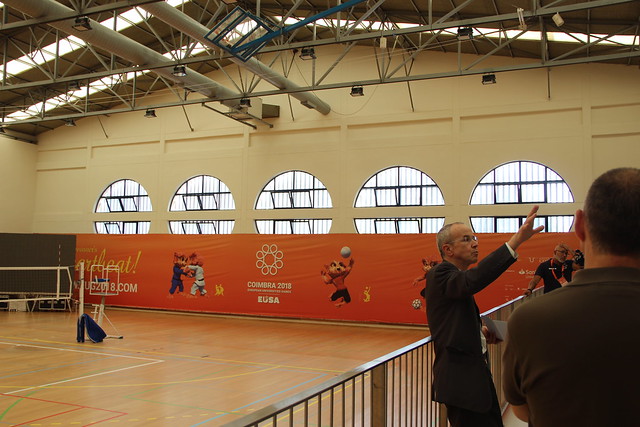 Visita ao Estádio Universitário de Coimbra, a 12 de julho de 2018